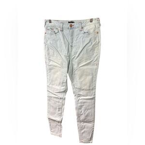 True Religion denim blue jeans Halle high rise super skinny 32